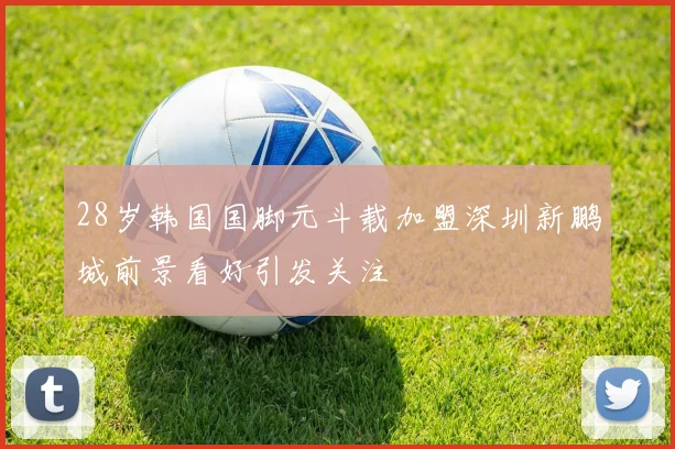 28岁韩国国脚元斗载加盟深圳新鹏城前景看好引发关注